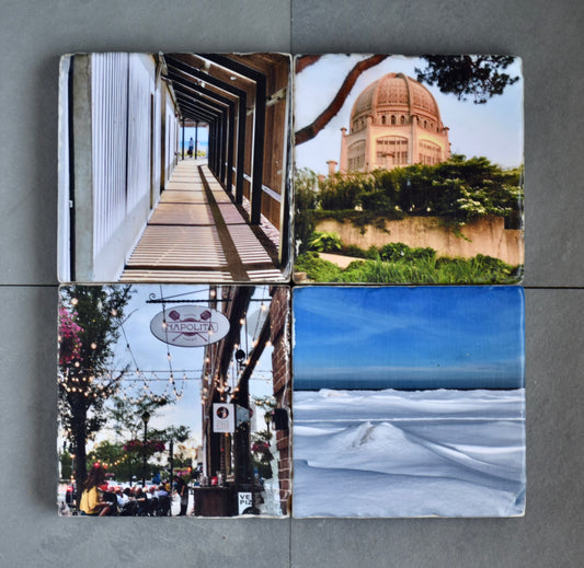Wilmette Stone Coasters - Wilmette IL Coasters