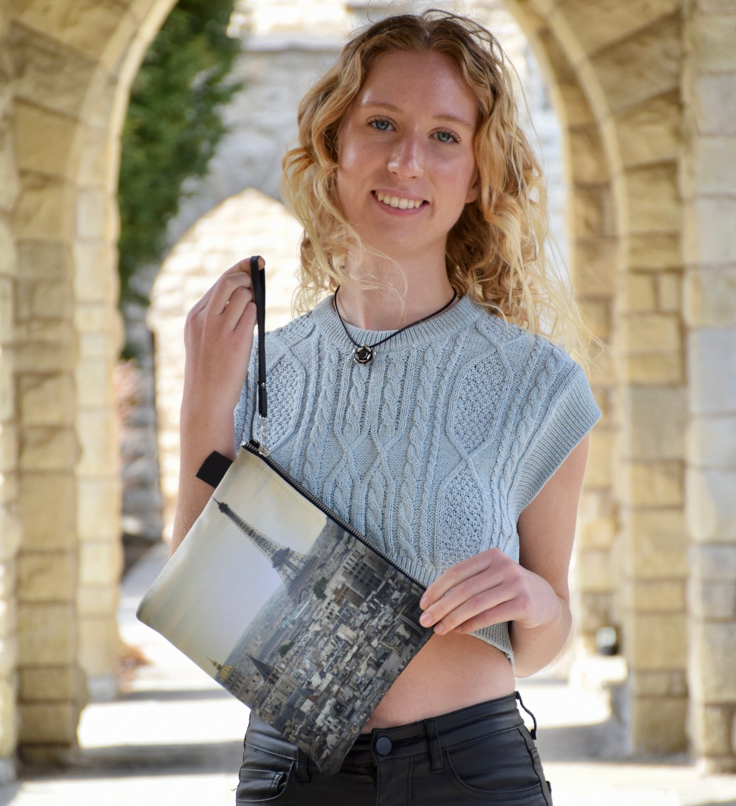 Paris Wristlet Bag - Eiffel Tower Wristlet Handbag
