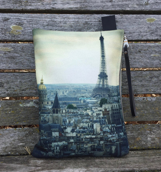 Paris Wristlet Bag - Eiffel Tower Wristlet Handbag