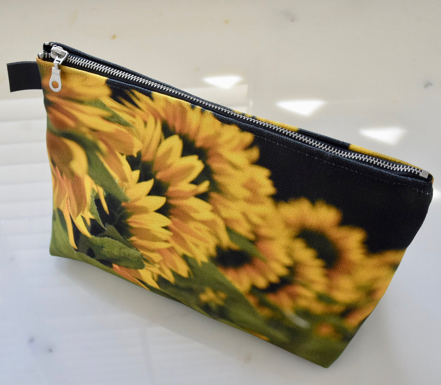 Sunflower Makeup Bag - Travel Makeup Bag