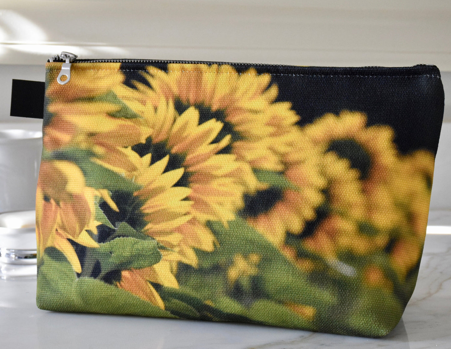Sunflower Makeup Bag - Travel Makeup Bag