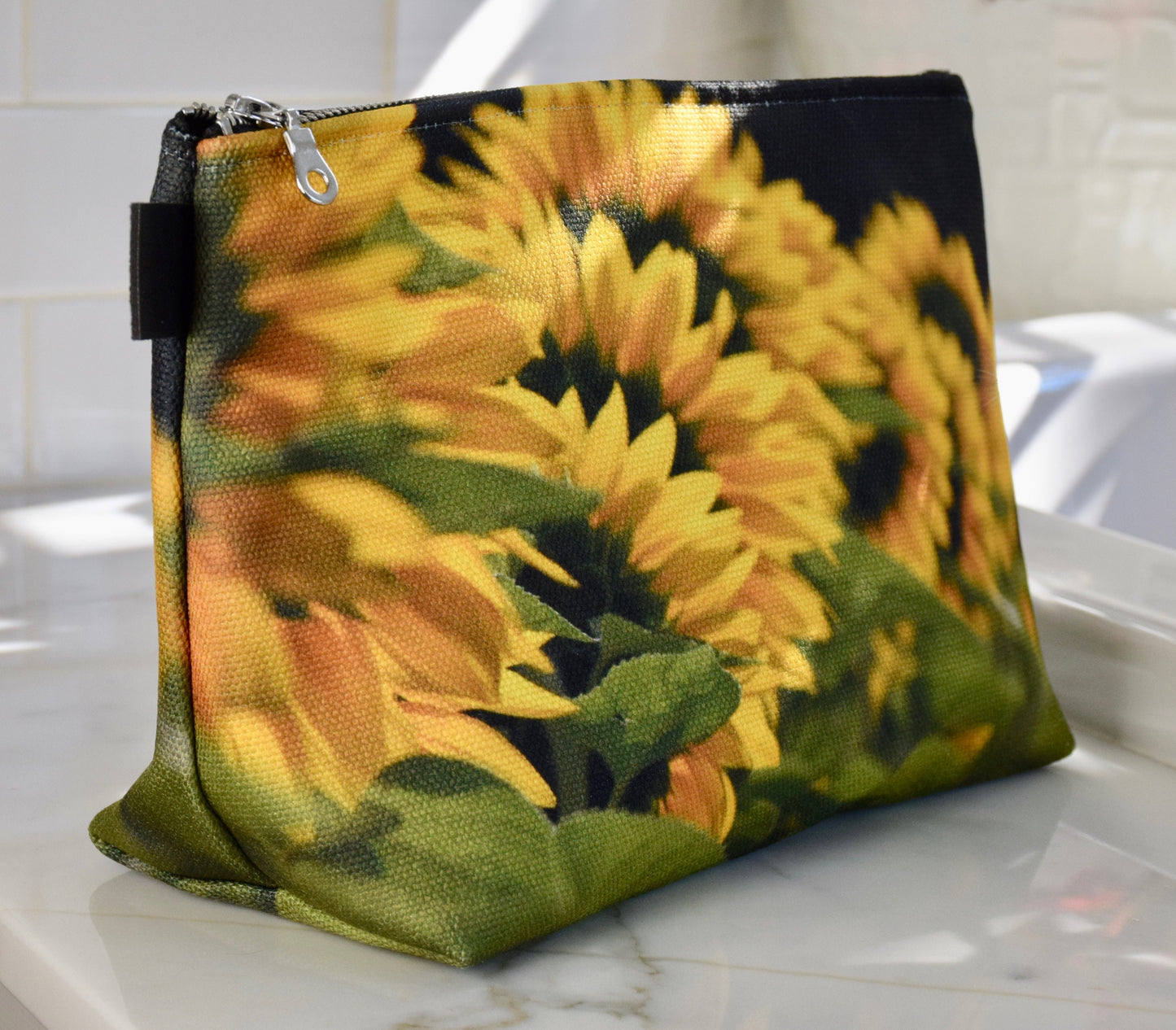 Sunflower Makeup Bag - Travel Makeup Bag