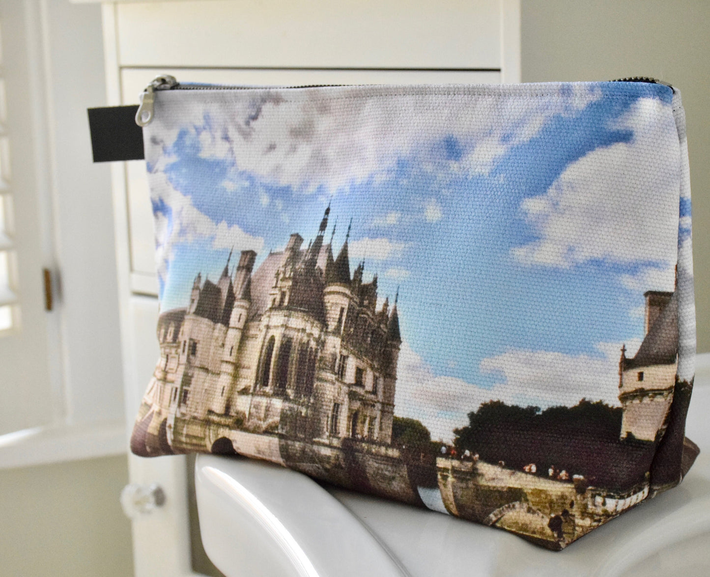 France Makeup Bag - Large Cosmetic Bag of Château de Chenonceau