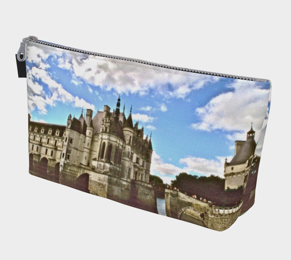 France Makeup Bag - Large Cosmetic Bag of Château de Chenonceau