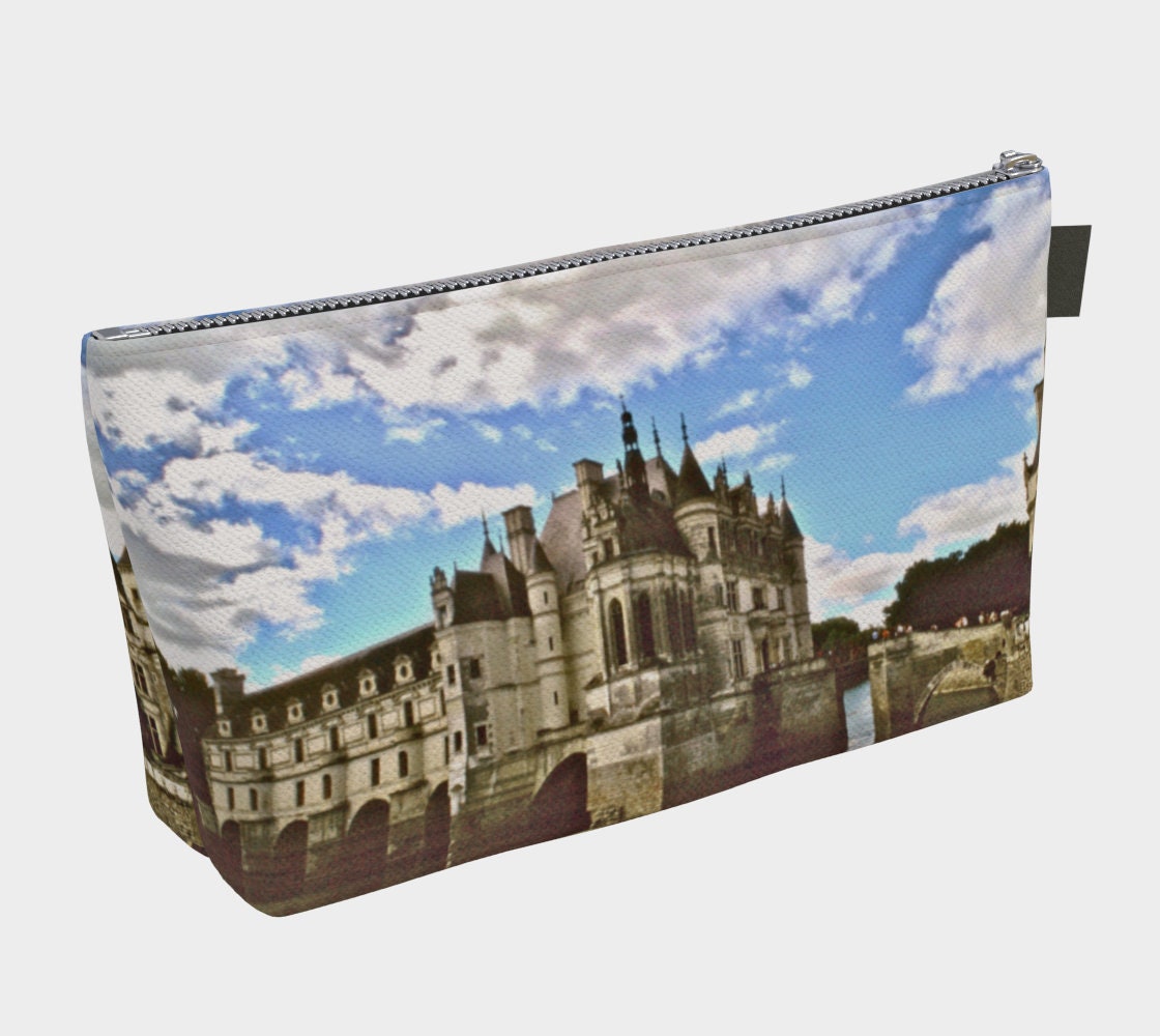 France Makeup Bag - Large Cosmetic Bag of Château de Chenonceau