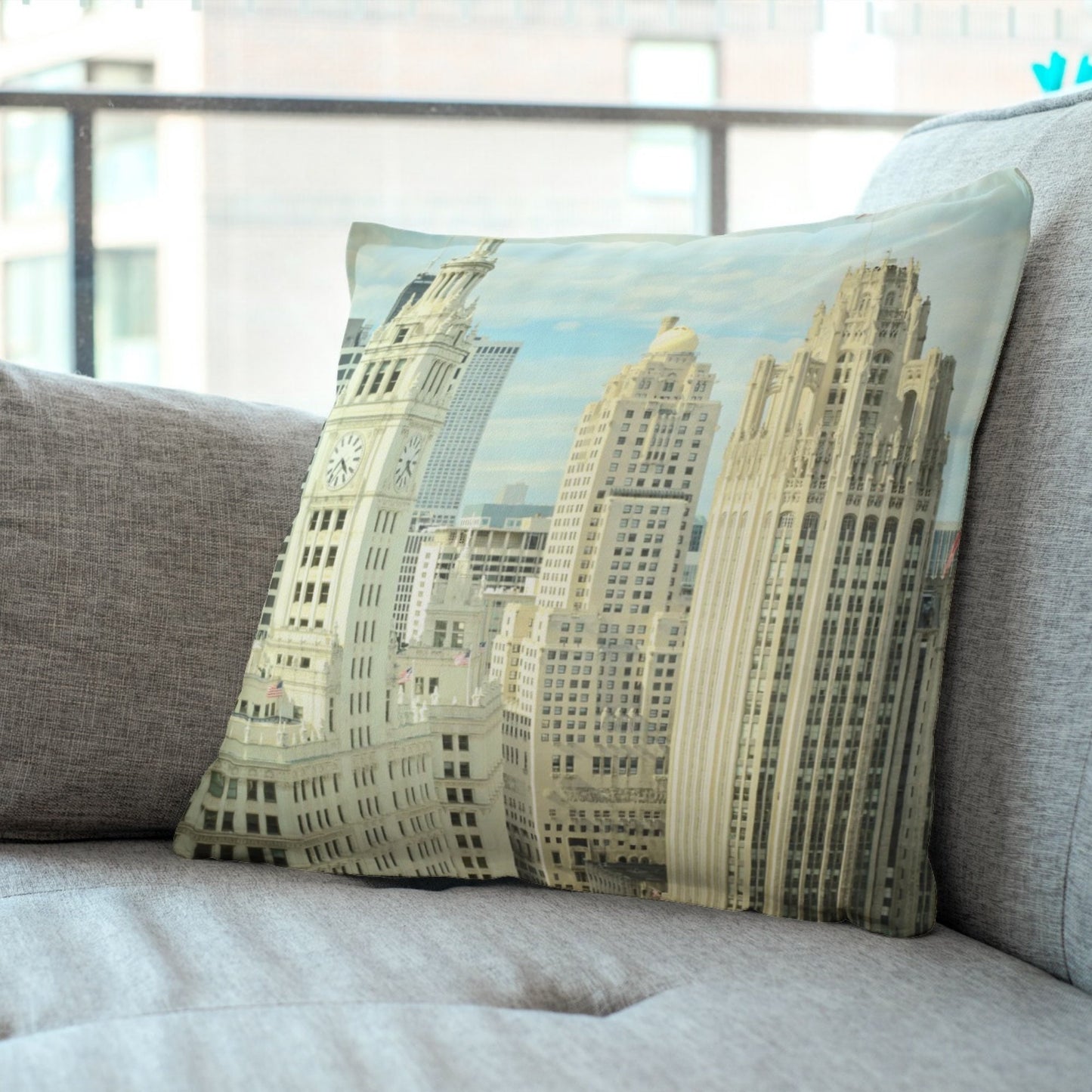 Chicago Pillow - Chicago Home Decor Throw Pillow