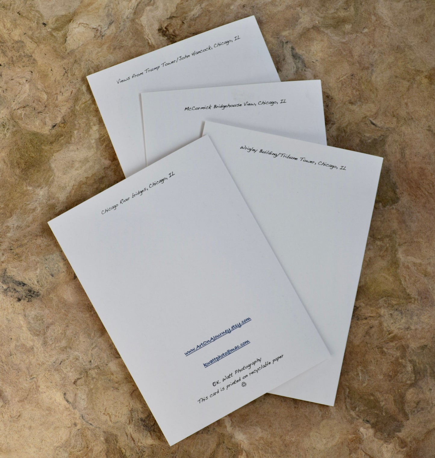 Chicago Greeting Cards - Eco-Friendly, Hand Printed Cards of Chicago