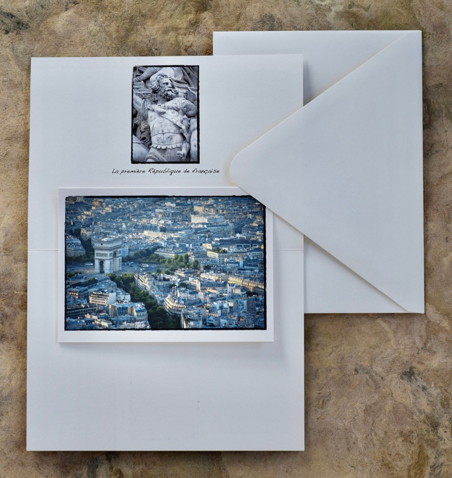 Paris Greeting Cards - Hand Printed Paris Card Collection Set of 6
