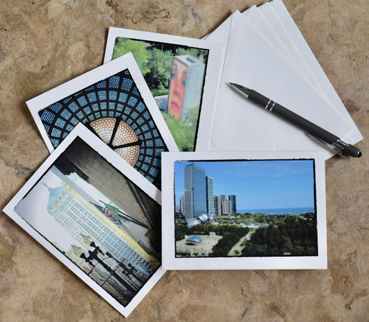 Chicago Greeting Cards - Hand Printed, Eco-Friendly Chicago Loop Cards