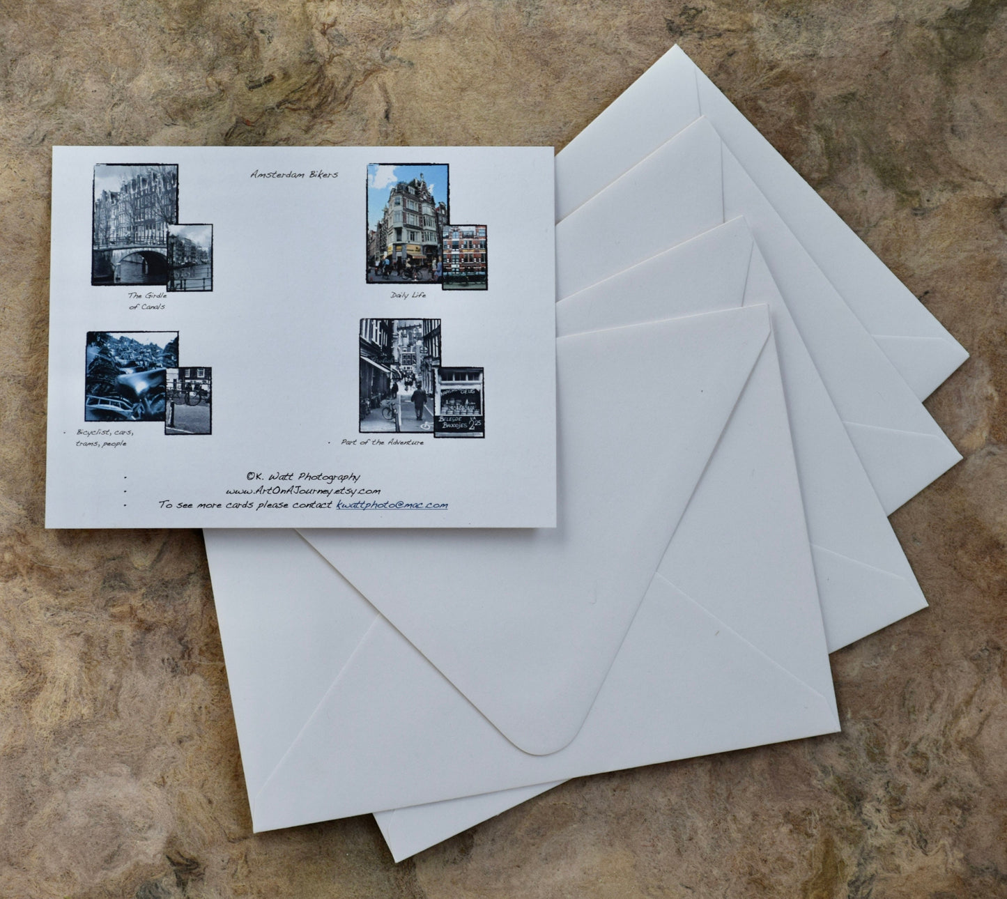 Amsterdam Greeting Cards - Eco- Friendly, Hand Printed Amsterdam Cards