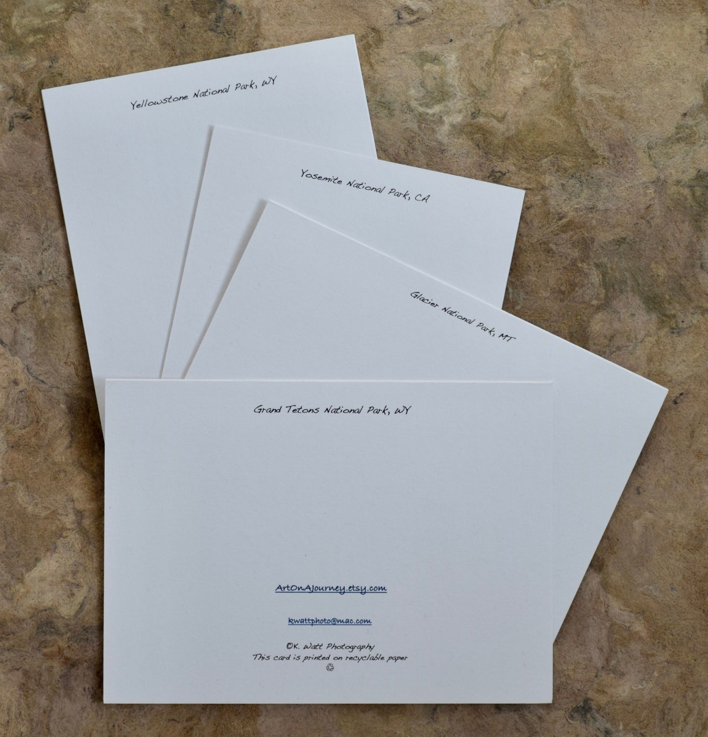 National Parks Greeting Cards - Eco-Friendly National Parks Cards