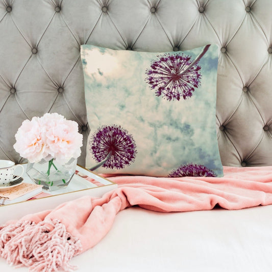 Spring Throw Pillow - Decorative Spring Flowers Pillow and Cover