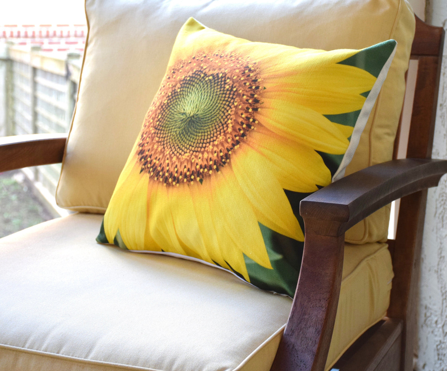 Sunflower Pillow - Sunflower Summer Decor Pillow