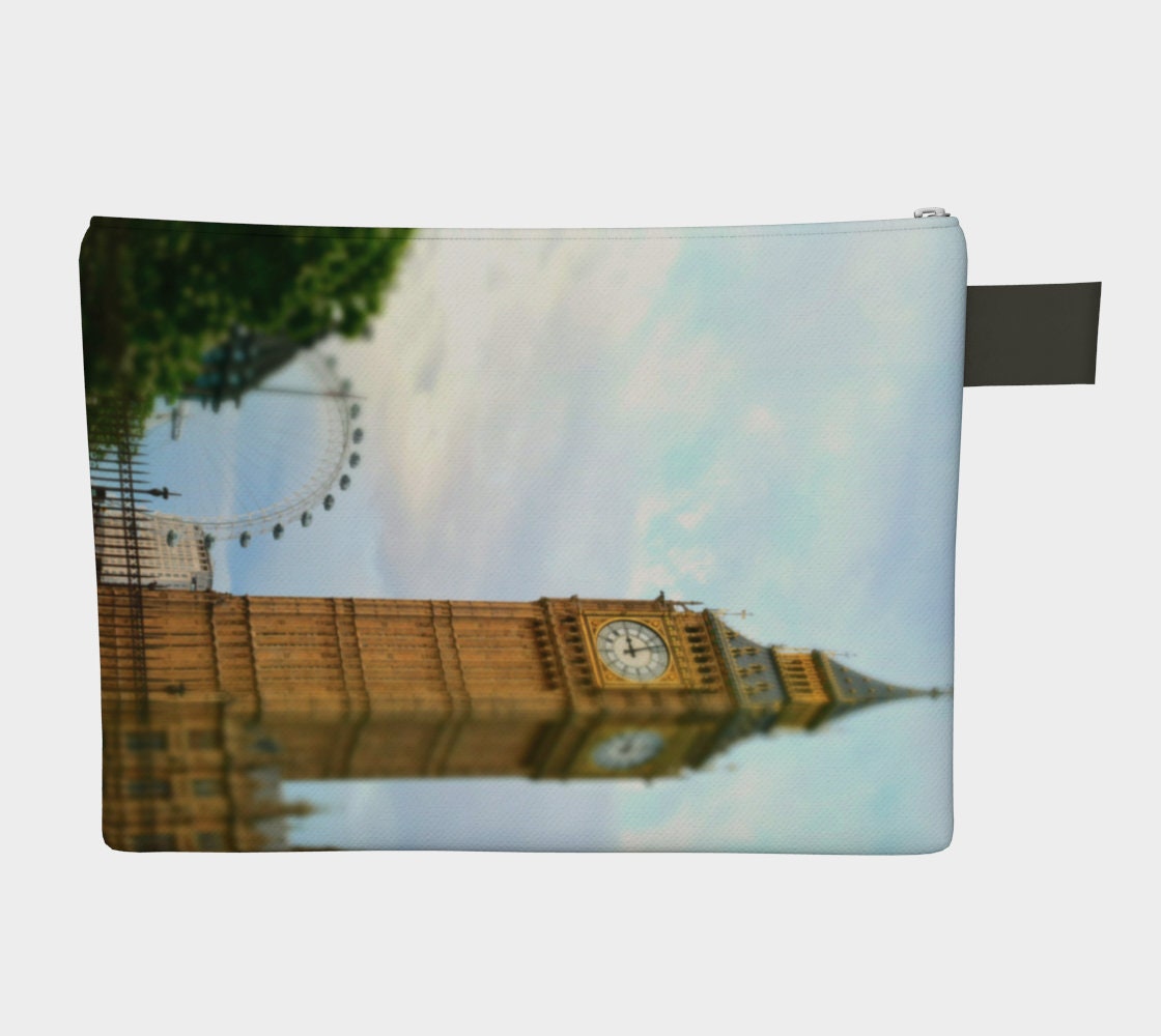London Wristlet Bag - Handbag featuring Big Ben and the London Eye
