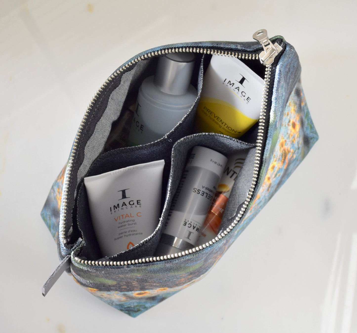 Sunflower Makeup Bag - Travel Cosmetic Bag