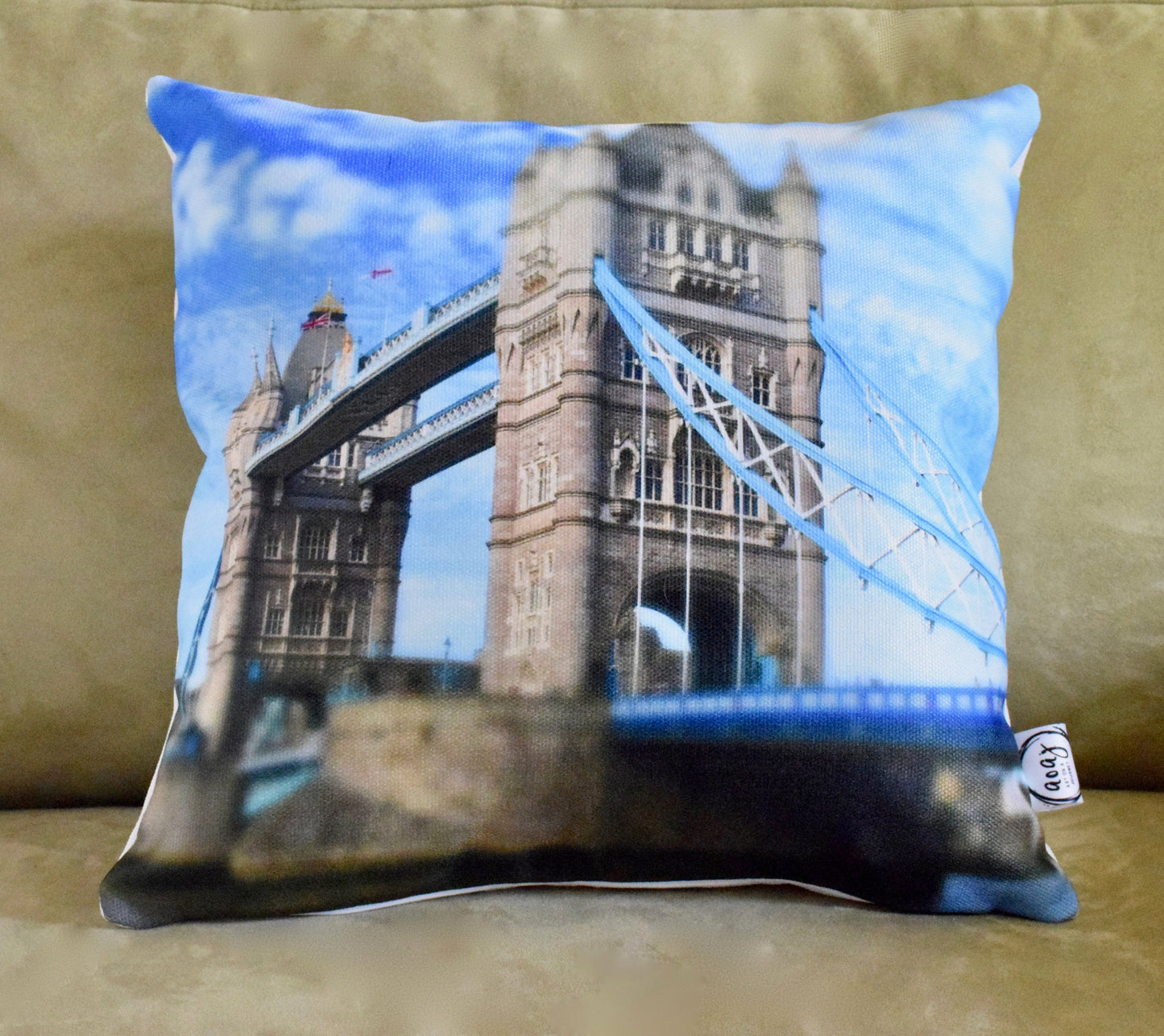 London Pillow - London Decor Tower Bridge Throw Pillow