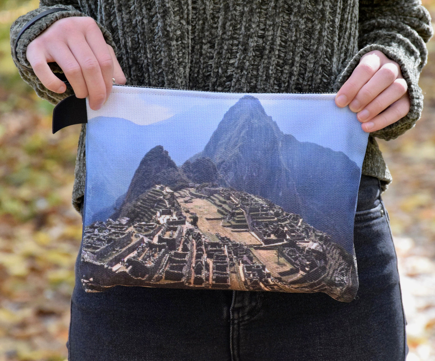 Peru Wristlet - Peru Handbag with Machu Picchu